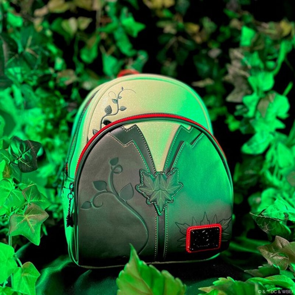 Brand New! Loungefly Poison Ivy Glow in the Dark Mini Backpack + Wallet 💚 - Picture 10 of 13